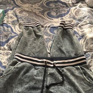 FAUX DENIM JOGGERS